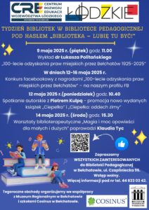 Zapraszamy na wydarzenia Tygodnia Bibliotek!
